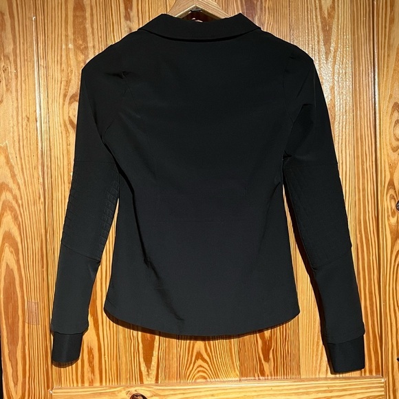 Rare Style MPG Active Black Collared V-Neck Zip Up Workout Jacket Pockets - Picture 10 of 16